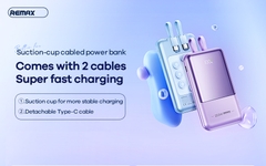 Pin sạc nhanh 22.5w REMAX RPP-582 10.000mAh dự phòng kèm cáp liền pin, đế hít chính hãng PD QC3.0 [BH 1 năm]