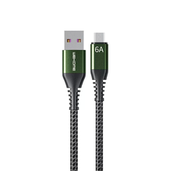 Cáp sạc nhanh 6A Wekome WDC-169a usb ra type-c dây dù chính hãng [BH 1 năm]