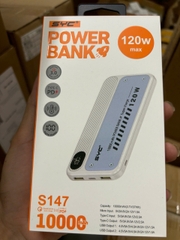 Pin sạc nhanh 120W max SYC S147 10.000mAh có màn hình hiển thị % pin chính hãng [BH: 1 NĂM]