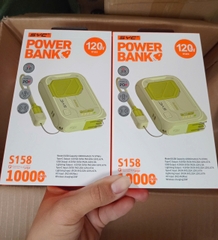 Pin sạc nhanh 120W max SYC S158 10.000mAh siêu mỏng nhỏ gọn, có chui ghim sạc trực tiếp kèm móc treo pin chính hãng [BH: 1 NĂM]