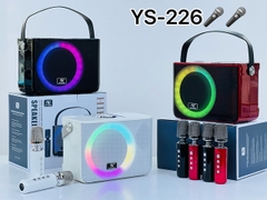 Loa bluetooth karaoke YOSD YS-226 kèm 2 micro không dây có đèn led RGB 7 màu siêu đẹp cực hay xách tay chính hãng [BH 6 tháng]