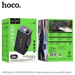 Pin sạc nhanh 22.5W Hoco J138, 60.000mAh có màn hình hiển thị %pin, chức năng đèn pin, có quai cầm tiện lợi [BH: 1 NĂM]