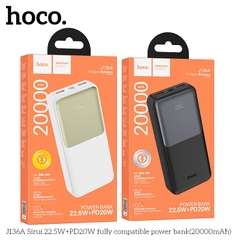 Pin sạc dự phòng HOCO J136A 20000 sạc nhanh 20w kèm đèn LCD báo pin chính hãng [BH 1 Năm]