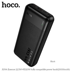 Pin sạc nhanh 22.5w HOCO J159A 20.000mAh dự phòng PD 20w chính hãng [BH 1 năm]