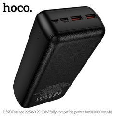 Pin sạc nhanh 22.5w HOCO J159B 30.000mAh dự phòng PD 20w chính hãng [BH 1 năm]