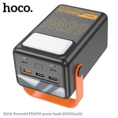 Pin sạc nhanh 65W HOCO J110A 60.000mAh sạc laptop, điện thoại PD dự phòng chính hãng (sạc laptop được) [BH 1 năm]