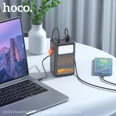 Pin sạc nhanh 65W HOCO J110A 60.000mAh sạc laptop, điện thoại PD dự phòng chính hãng (sạc laptop được) [BH 1 năm]