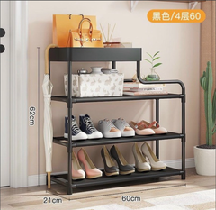 Kệ giày dép 4 tầng {3 tầng đựng giày và 1 tầng đựng túi xách, đồ dùng cá nhân} mẫu mới 2023 tiện lợi [BH: NONE]