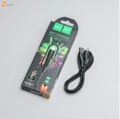 Cáp sạc nhanh 3A Hoco DM-X4 Type C (usb ra type c) dây dù chính hãng [BH 1 năm]
