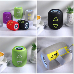 Loa bluetooth T&G TG-655 loa mẫu tròn cầm tay có dây đeo kèm đèn led siêu đẹp [BH 6 Tháng]