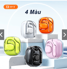 Tai nghe bluetooth BYZ S-600 (Trắng vs Xanh Đen) kiểu dáng airpods chống ồn S600 [BH: 6 tháng]