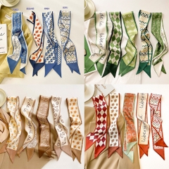 Khăn lụa Satin buộc tóc, quấn túi, quàng cổ turban đa năng nhiều hoạ tiết thời trang / pktn sale