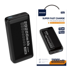 Pin sạc nhanh 22.5w SENDEM PH82 20.000mAh dự phòng chính hãng [BH 1 năm]