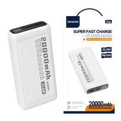 Pin sạc nhanh 22.5w SENDEM PH82 20.000mAh dự phòng chính hãng [BH 1 năm]