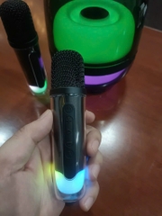 Loa bluetooth karaoke COMENCN CN-616 kèm 2 micro không dây hát karaoke có đèn led [BH 6 tháng]