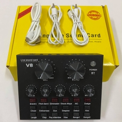 Soundcard V8 hát karaoke livestream, thu âm [BH 1 tháng]