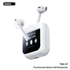 Tai nghe bluetooth REMAX TWS-07 tai nghe mẫu airpods2 dock có màn hình cảm ứng siêu tiện