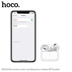 TAI NGHE BLUETOOTH HOCO EW05 PLUS KIỂU DÁNG AIRPODS PRO ANC CHỐNG ỒN CHÍNH HÃNG [BH: 1 NĂM]
