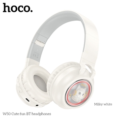 Tai nghe Bluetooth Hoco W50 Headphone chụp tai kiểu dáng cute chính hãng [BH: 1 NĂM]