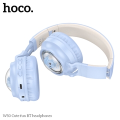 Tai nghe Bluetooth Hoco W50 Headphone chụp tai kiểu dáng cute chính hãng [BH: 1 NĂM]