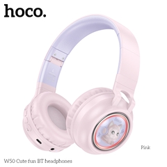 Tai nghe Bluetooth Hoco W50 Headphone chụp tai kiểu dáng cute chính hãng [BH: 1 NĂM]