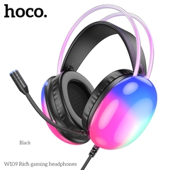 Tai nghe Headphone Chụp tai Gaming HOCO W109 Rich có dây chính hãng [BH 1 NĂM]