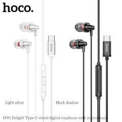 Tai nghe có dây type-c HOCO M90 Delight chính hãng [Bh 1 năm]