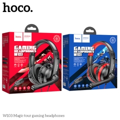 Tai nghe Headphone Chụp tai Gaming HOCO W103 có dây 3.5 chính hãng [BH 1 NĂM]
