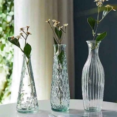 Combo 3 lọ cắm hoa thủy tinh 3 kiểu 3 size decor, trang trí siêu đẹp [BH: NONE]