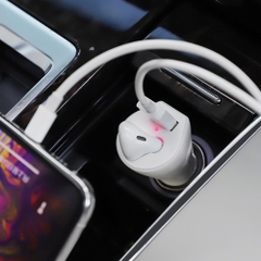 Cóc sạc xe hơi kiêm Tai nghe bluetooth BOROFONE BC23 Touareg có dock sạc ô tô 1 cổng usb sạc nhanh 2.4A [BH 6 tháng] / pktn sale