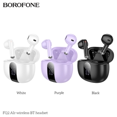 Tai nghe bluetooth BOROFONE FQ2 true wireless kiểu dáng AIRPODS chính hãng [BH 1 năm]