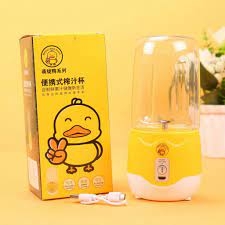 Máy xay sinh tố mini cầm tay hình vịt vàng 4 lưỡi cực mạnh [BH 1 tuần]