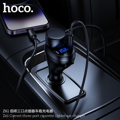 Cốc sạc/ tẩu sạc  xe hơi 17W bật lửa HOCO Z61 chính hãng [BH: 1 NĂM]