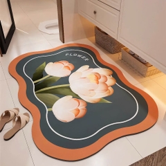 Thảm lau chân hình hoa/ thú 3D chống trượt TC002 [BH: NONE]