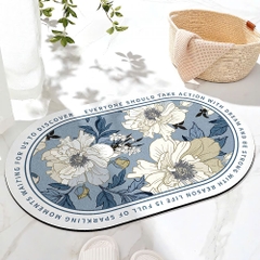 Thảm lau chân hình hoa thổ cẩm chống trượt TC001- MẪU VỀ TÙY LÔ [BH: NONE]