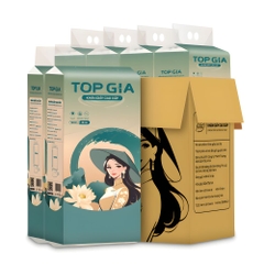 Thùng 4 gói khăn rút Topgia Cô Gái Việt Nam 190x175mm mỗi tờ [BH: NONE]