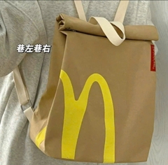 Balo túi xách, túi đeo Mcdonalds chữ M cho bé đi học, đi phượt phong cách Hàn Quốc / pktn sale