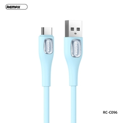 Cáp sạc nhanh 2.1A Remax RC-C096 Type C (a-c, usb ra Type C) 1m chính hãng [BH: 1 NĂM]