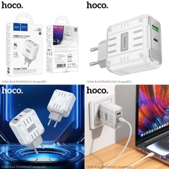 Cóc sạc nhanh 65w HOCO C138A Rock (1C 1U) (1 cổng type-c PD vs 1 cổng usb QC3.0) chính hãng [BH 1 năm]