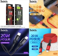 Cáp sạc nhanh 20w HOCO X2 Max (c-l 1m) dây dù cổng Type C ra iPhone Lightning 1m chính hãng [BH 1 NĂM]