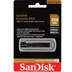 USB 3.2 SanDisk Extreme Pro CZ880 256GB vỏ nhôm cao cấp chính hãng [BH: 2 NĂM]