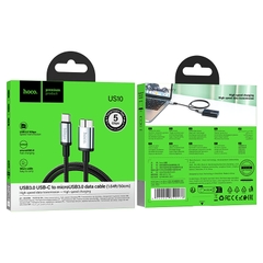 Cáp sạc Hoco US10 Type C ra MICRO-B truyền dữ liệu tốc độ cao 5Gbps usb 3.0 dài 50cm chính hãng [Bh 1 Năm]
