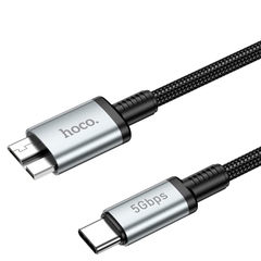 Cáp sạc Hoco US10 Type C ra MICRO-B truyền dữ liệu tốc độ cao 5Gbps usb 3.0 dài 50cm chính hãng [Bh 1 Năm]