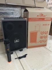 Loa kéo karaoke Kiomic Q8 PHIÊN BẢN MỚI tặng 1 micro không dây+ CÁP SẠC CỔNG TYPE C (KHÔNG KÈM CÓC SẠC) hát karaoke [BH 6 tháng] / pktn sale