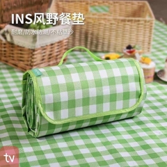 Thảm cắm trại, đi phượt, picnic phong cách INS (1.5m x 2m) bạt chống thấm nước có quai xách xếp gọn
