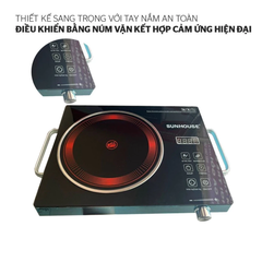 Bếp hồng ngoại cảm ứng SH6017 3500W đa chức năng, dùng nhiều nồi tiện lợi [BH: 1 THÁNG]