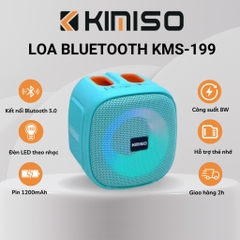 Loa bluetooth KIMISO KMS-199 PowerFull Bass Boost chống nước, có đèn led RGB siêu đẹp, nghe cực hay chính hãng [BH 6 tháng] / pktn sale
