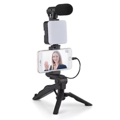 Bộ tích hợp quay Video gồm mic đa năng, đèn, chân bạch tuột tiện lợi "MAKING KIT VIDEO" AY49H  [BH: NONE]