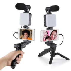 Bộ tích hợp quay Video gồm mic đa năng, đèn, chân bạch tuột tiện lợi "MAKING KIT VIDEO" AY49H  [BH: NONE]