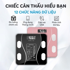 Cân điện tử Bluetooth sạc điện thông minh [BH: NONE]